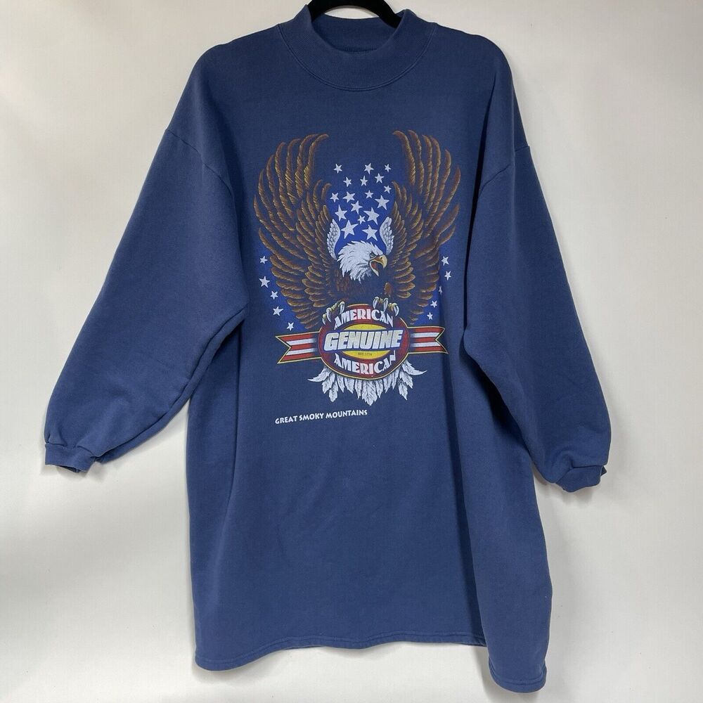 RARE Genuine American Hugger Vintage Sweatshirt Dress Great Smokey Mountain READ